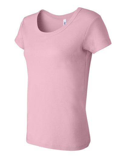 Women's Baby Rib Scoopneck Tee - Pink