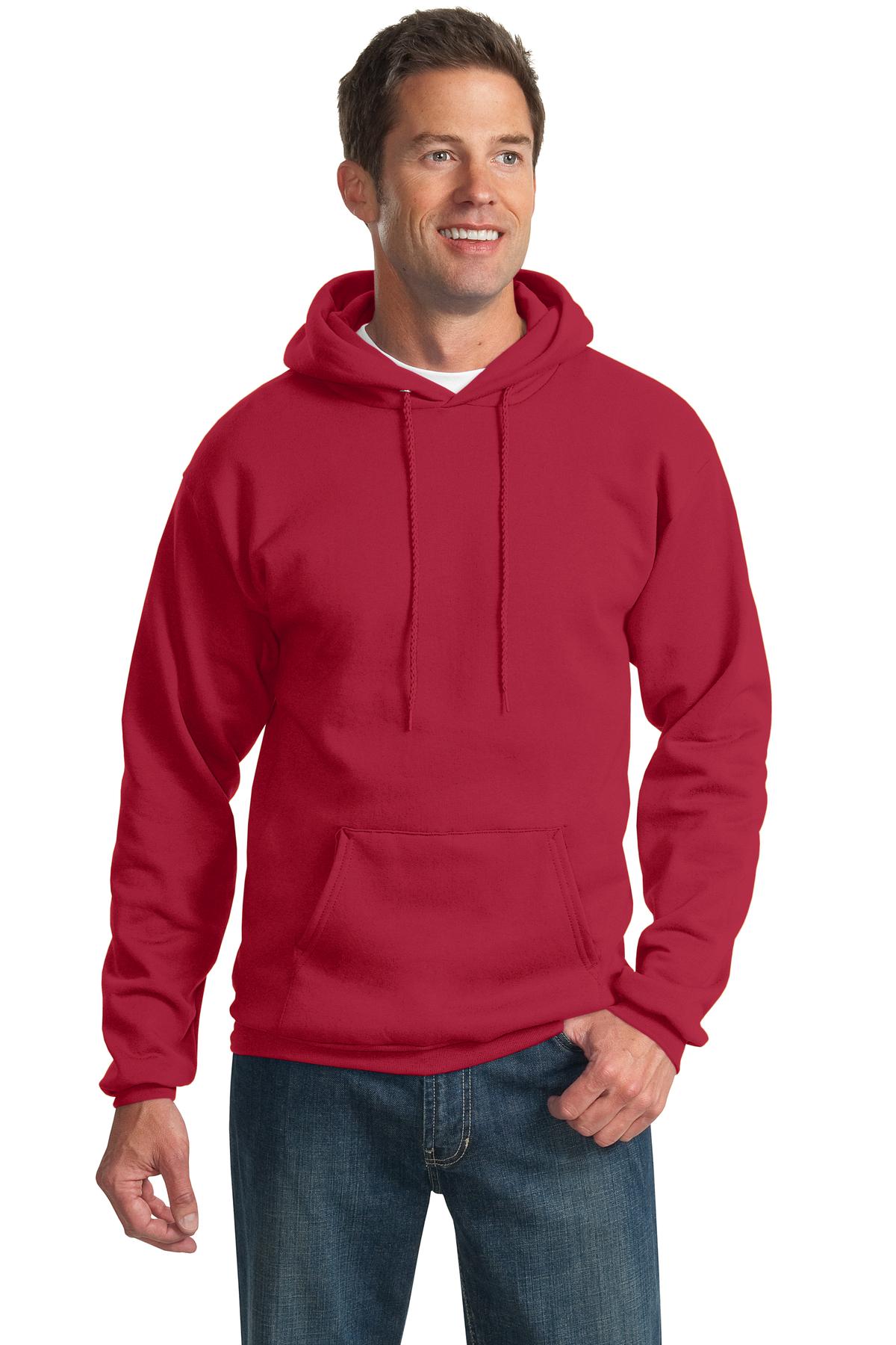 Unisex Essential Fleece Pullover Hoodie - Red