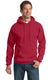 Port & Company PC90H - Unisex Essential Fleece Pullover Hoodie - Red