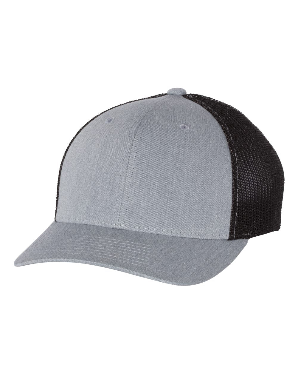 Fitted Trucker with R-Flex - Heather Gray / Black