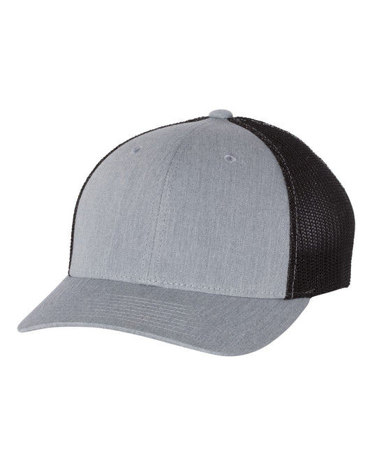 Fitted Trucker with R-Flex - Heather Gray / Black