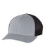 Richardson 110 - Fitted Trucker with R-Flex - Heather Gray / Black