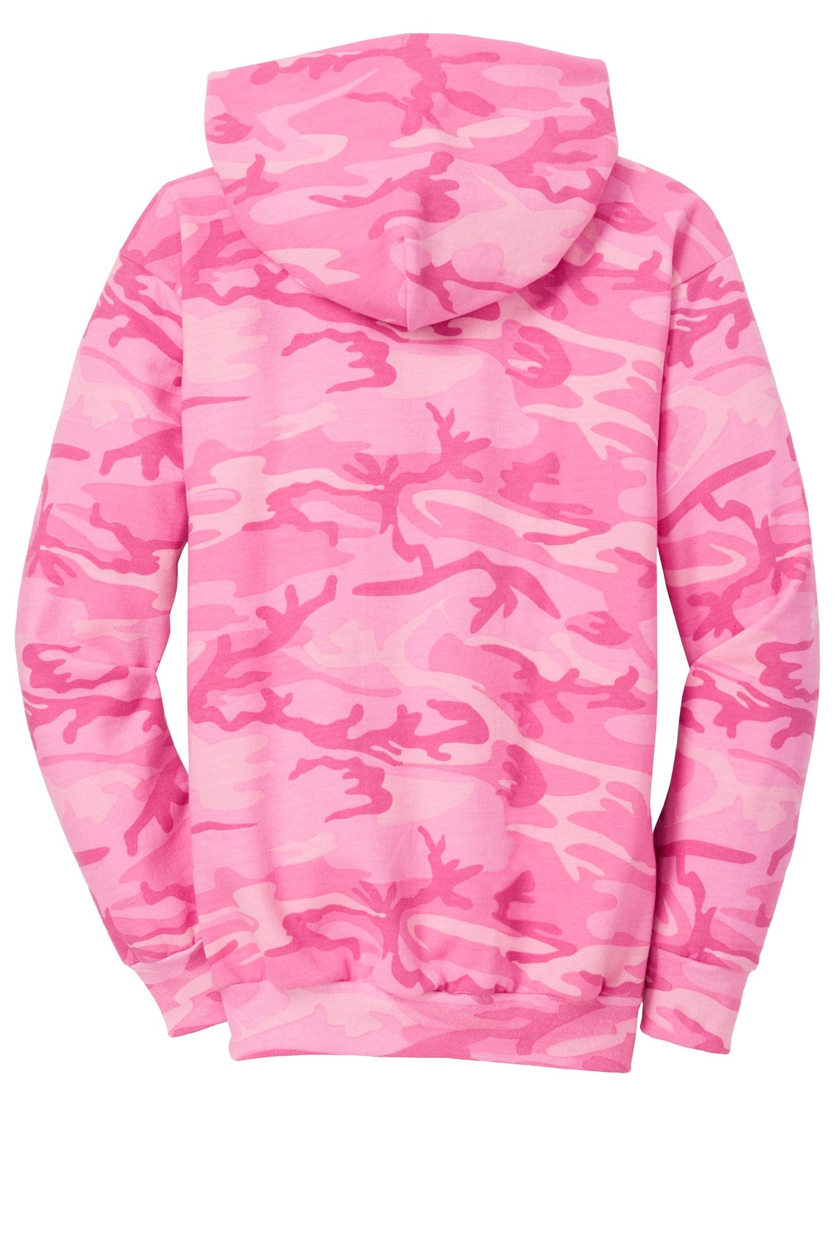 Unisex Core Fleece Camo Pullover Hoodie - Pink Camo