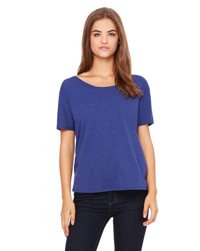 Women's Slouchy T-Shirt - Navy Triblend