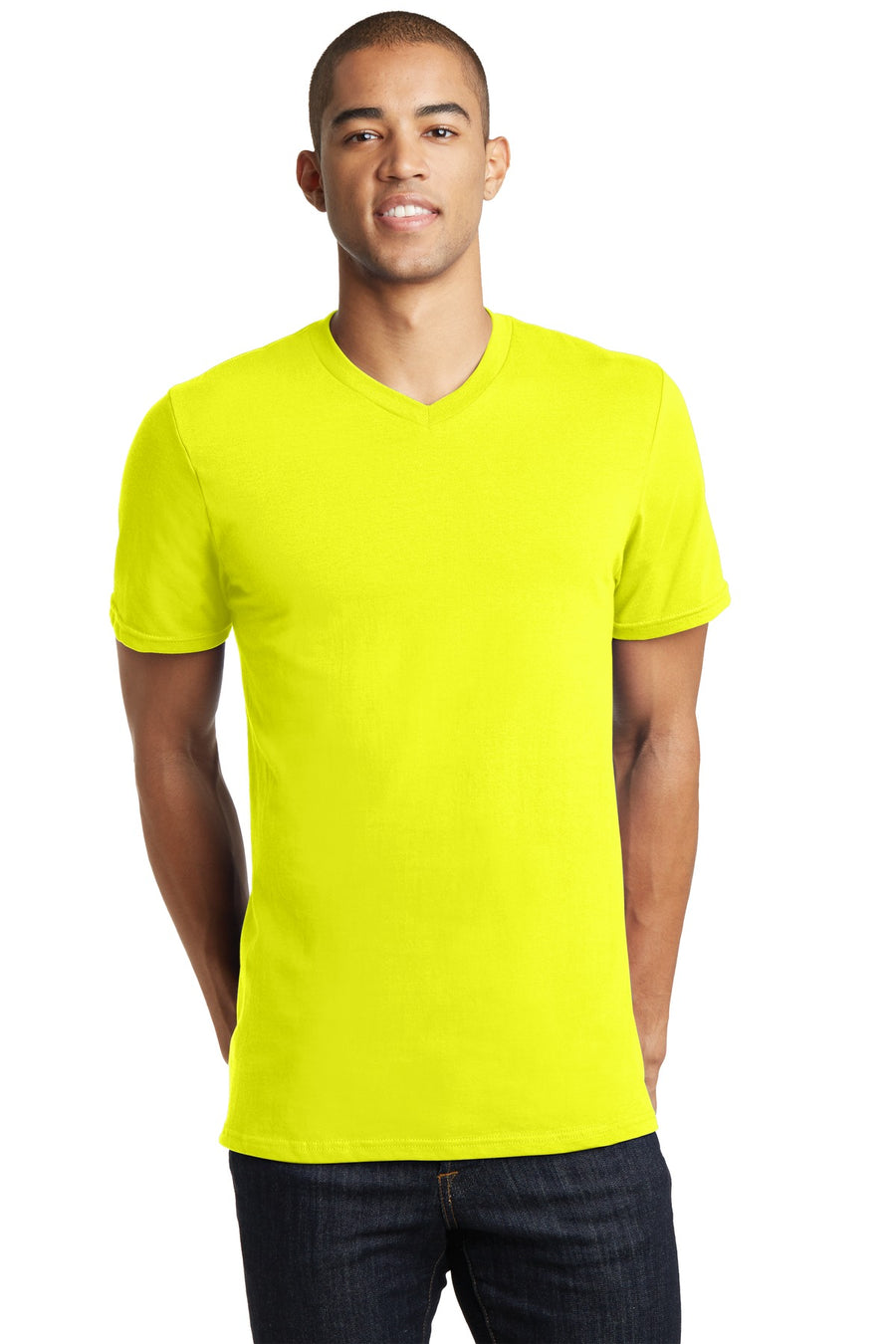 Unisex The Concert Tee V-Neck - Neon Yellow