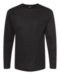 Unisex Poly-Rich Long Sleeve Tee - Black