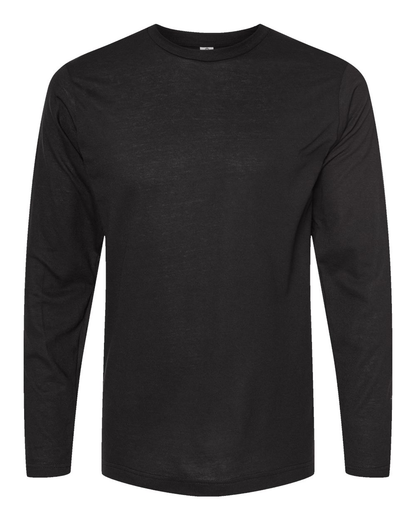 Unisex Poly-Rich Long Sleeve Tee - Black