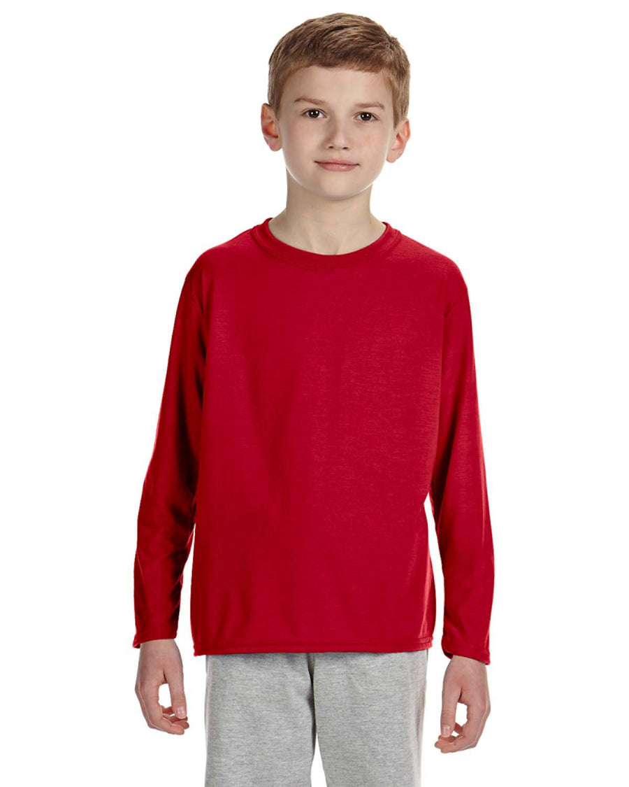 Youth Performance® Youth Long-Sleeve T-Shirt - Red