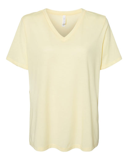 Women's Relaxed Jersey V-Neck T-Shirt - Pale Yellow Triblend