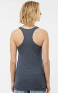 Women's Slim Fit Poly-Rich Racerback Tank - Heather Navy