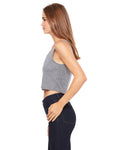 Women's Poly-Cotton Crop Tank - Heather Deep