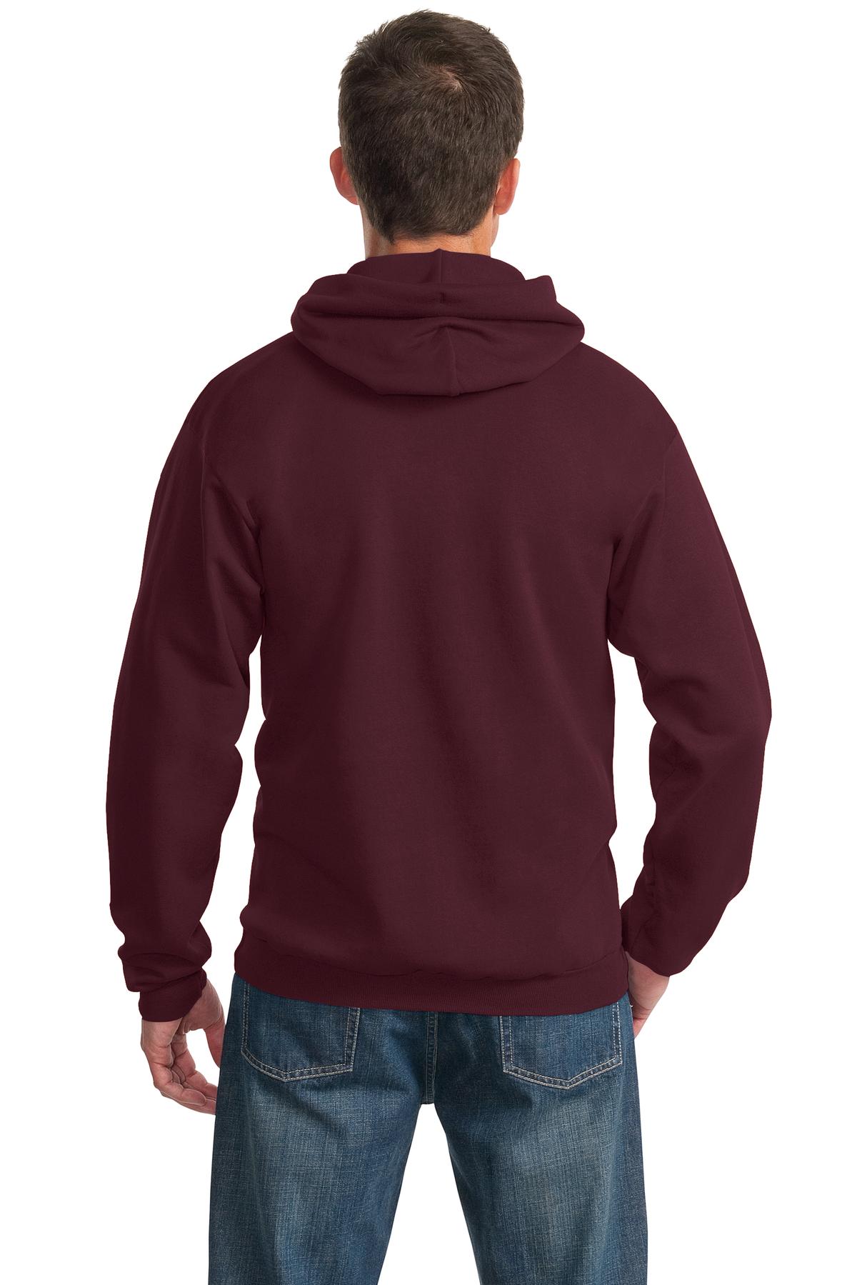 Unisex Essential Fleece Pullover Hoodie - Maroon