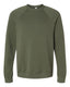 Bella + Canvas 3901 - Unisex Sponge Fleece Raglan Sweatshirt - Military Green