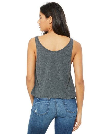 Women's Flowy Boxy Tank - Heather Dark Gray