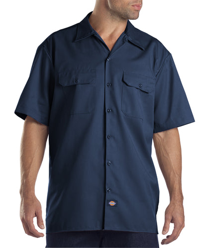 Unisex Short-Sleeve Work Shirt - Navy