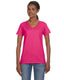 Anvil 88VL - Women's Lightweight V-Neck T-Shirt - Hot Pink