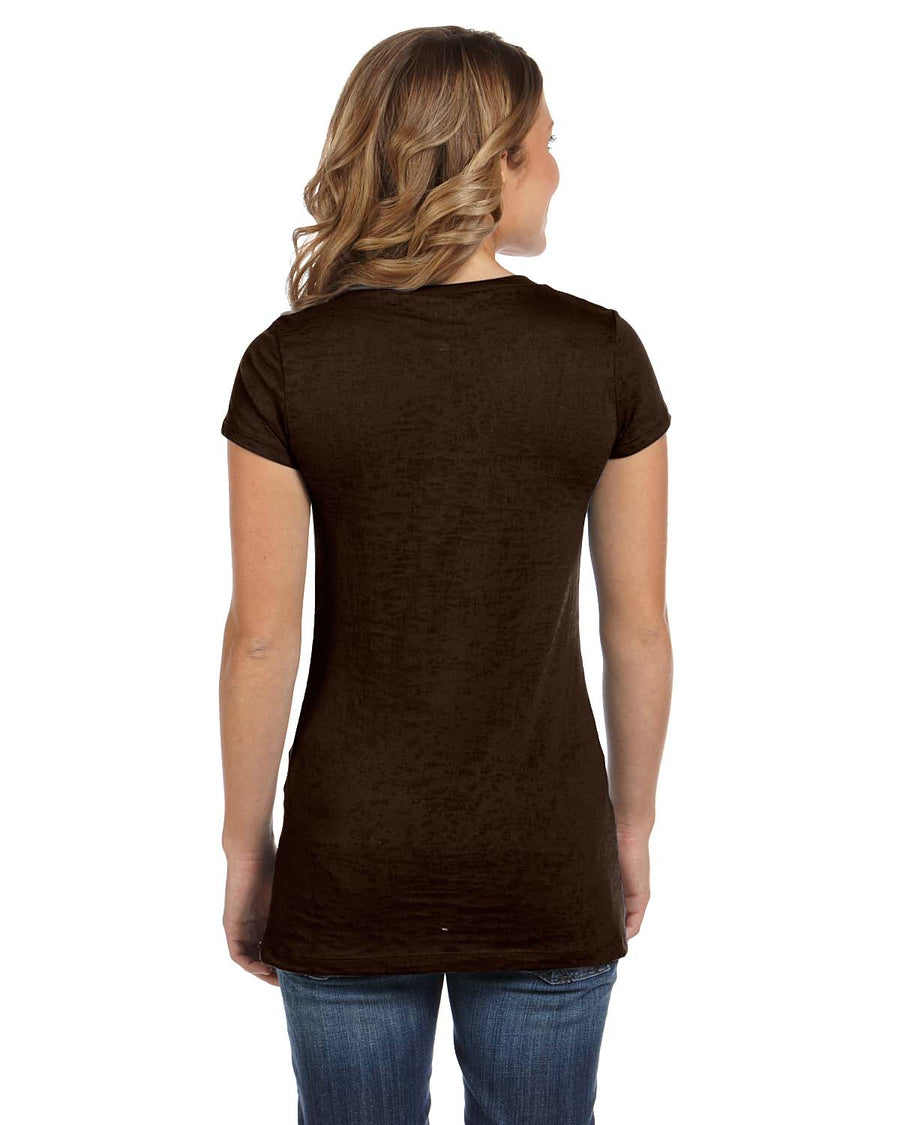 Women's Burnout Tee - Chocolate