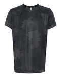 Youth Performance Short-Sleeve T-Shirt - Black Laser Camo
