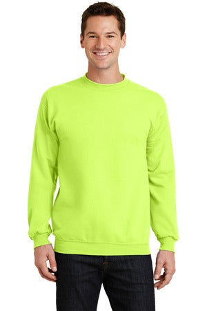 Unisex Core Fleece Crewneck Sweatshirt - Neon Yellow
