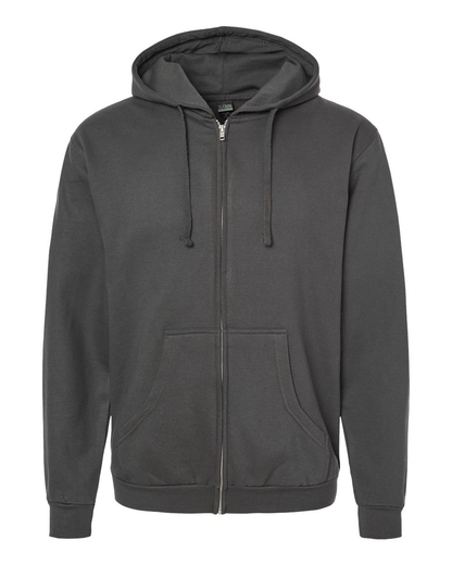 Unisex Fleece Zip Hoodie - Charcoal