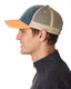 Adams OL102 - Distressed Ollie Cap - Navy / Tangerine