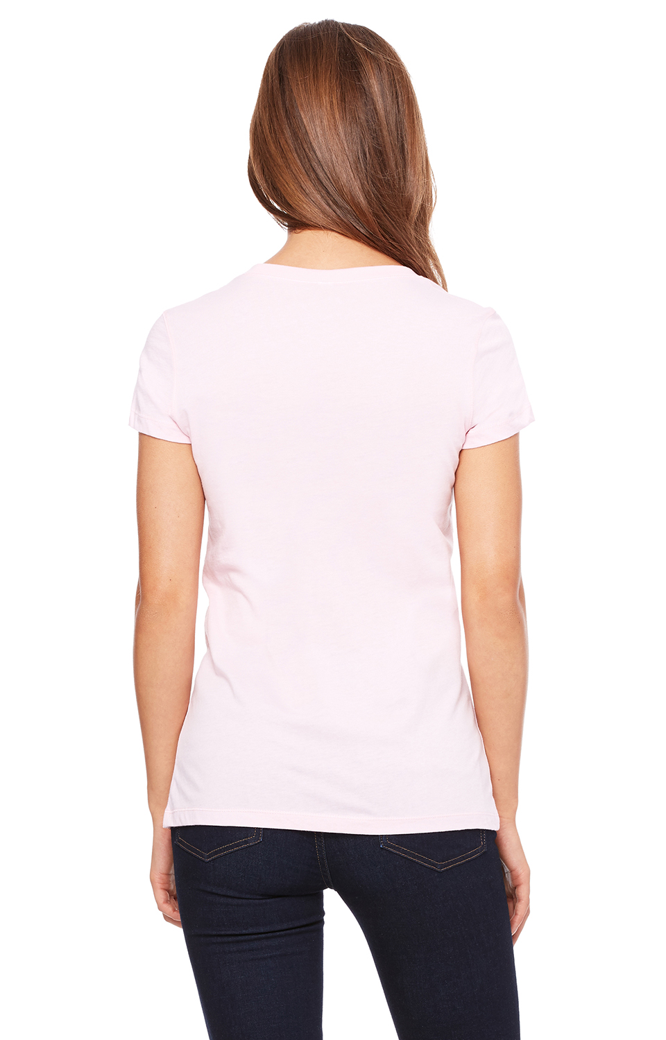 Women's Jersey Short-Sleeve V-Neck T-Shirt - Pink
