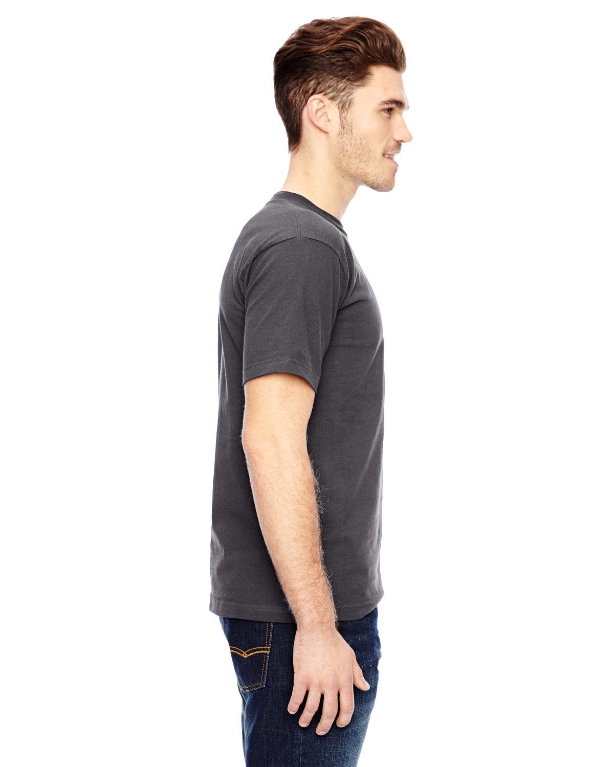 Unisex 100% Cotton Pocket T-Shirt - Charcoal