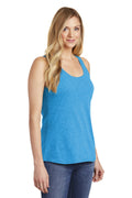 Women's V.I.T. Gathered Back Tank - Heather Bright Turquoise