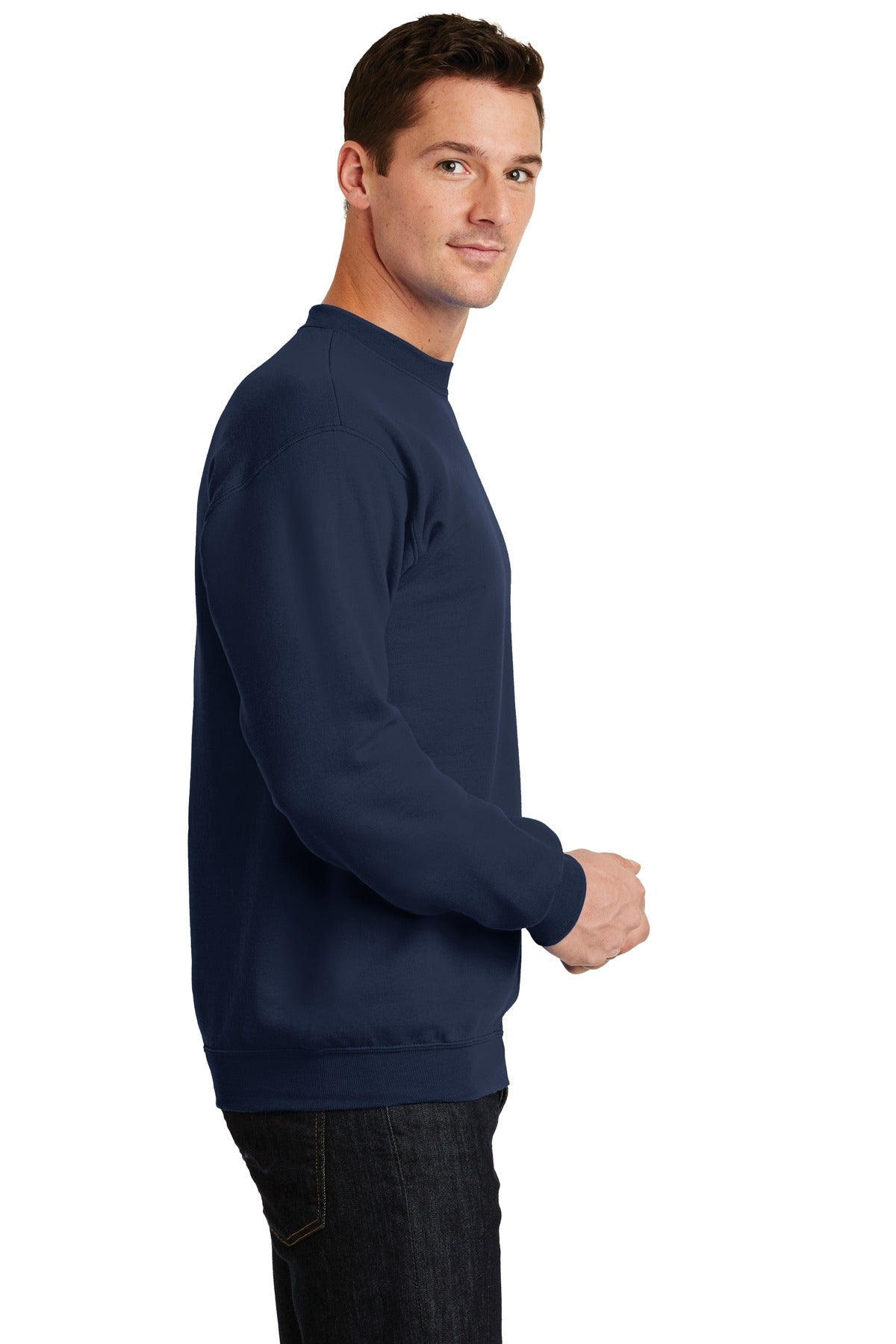 Unisex Core Fleece Crewneck Sweatshirt - Navy