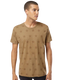 Code Five 3929 - Unisex Star Print T-Shirt - Coyote Brown Star