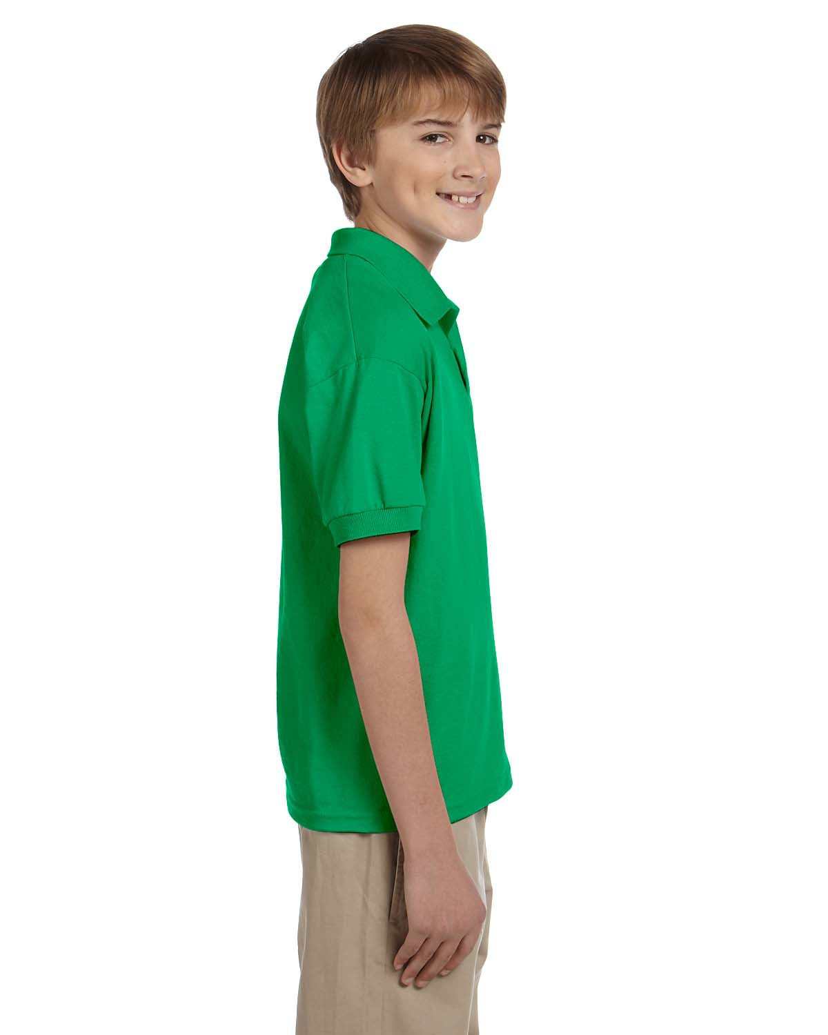 Youth 50/50 Jersey Polo - Irish Green
