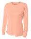 A4 NW3002 - Women's Long Sleeve Cooling Performance Crew Shirt - SALMON