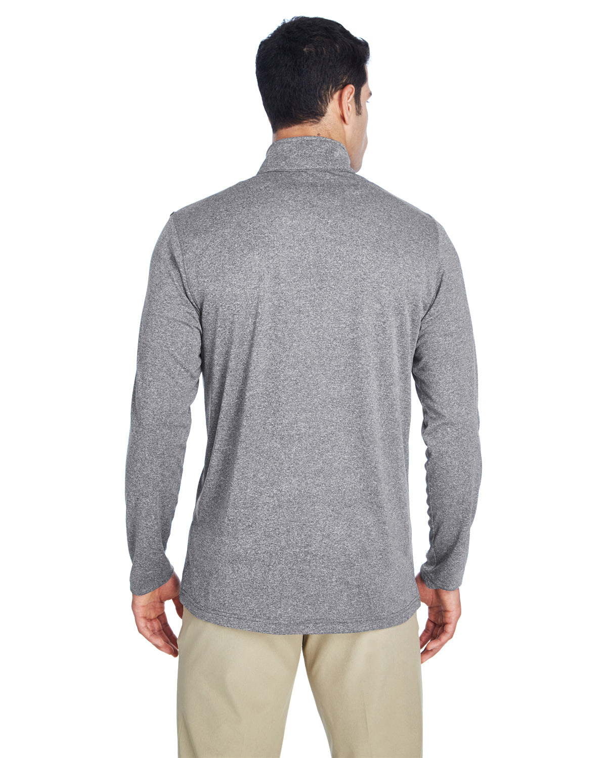 Men's Cool & Dry Heathered Performance Quarter-Zip - Charcoal Heather