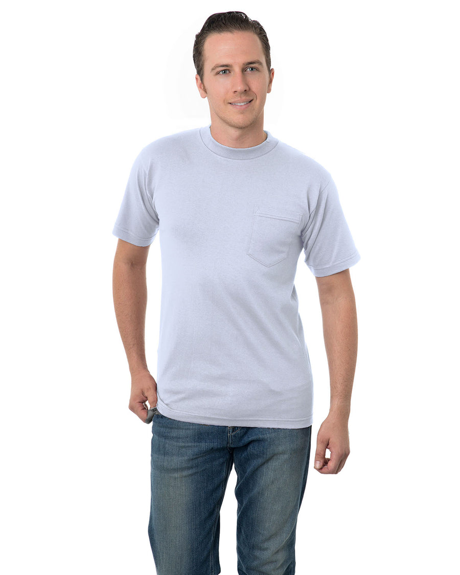 Unisex Cotton Pocket T-Shirt - Ash