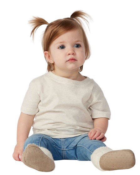Infant Fine Jersey T-Shirt - Natural Heather