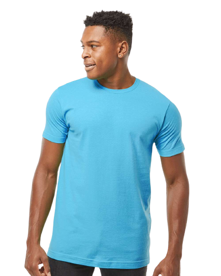 Unisex Fine Jersey Tee - Aqua