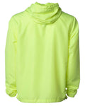 Unisex Water-Resistant Lightweight Windbreaker - Safety Yellow