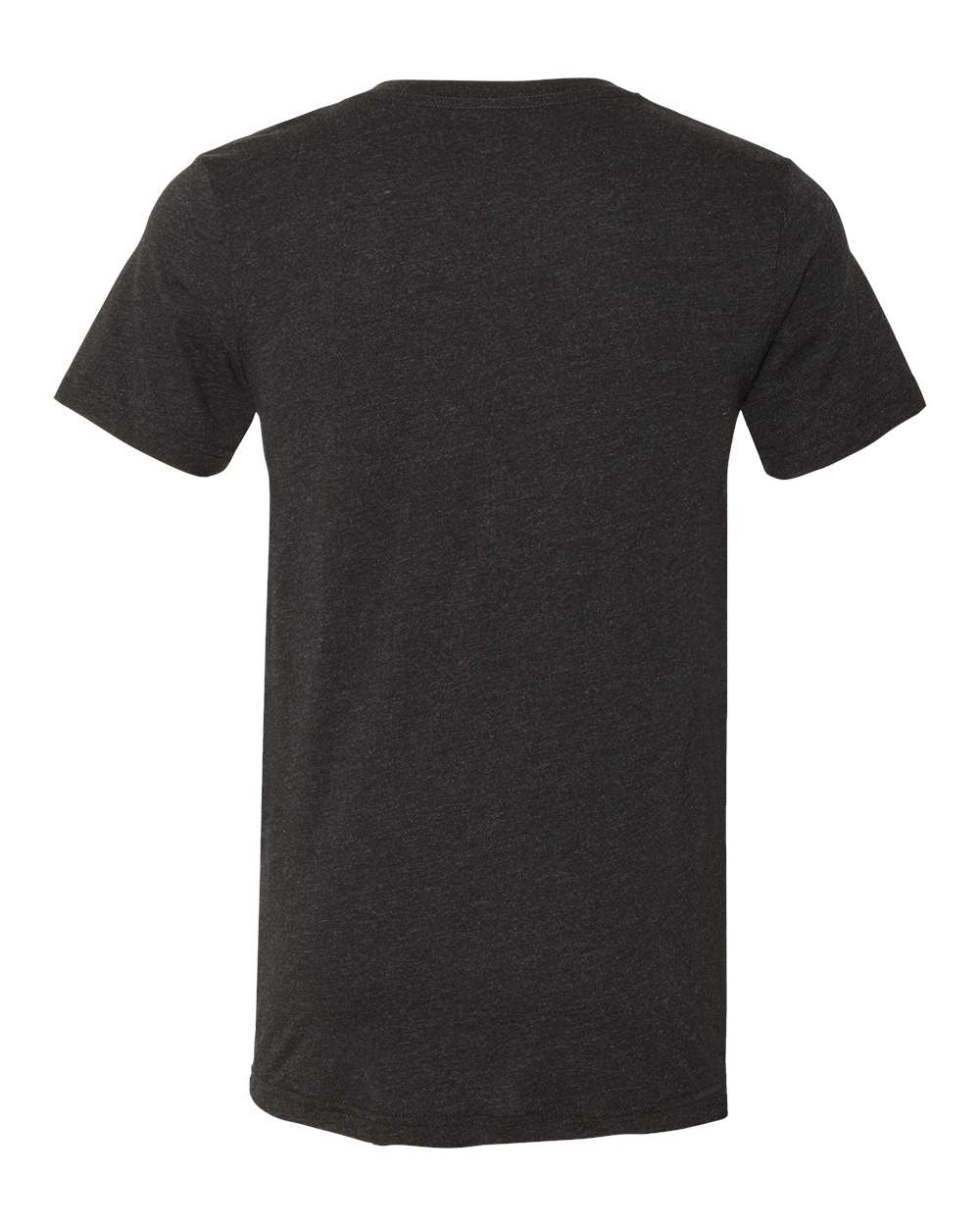 Unisex Jersey Short-Sleeve V-Neck T-Shirt - Heather Black