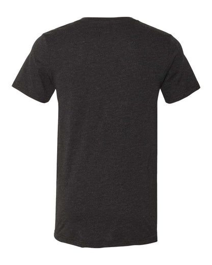 Unisex Jersey Short-Sleeve V-Neck T-Shirt - Heather Black