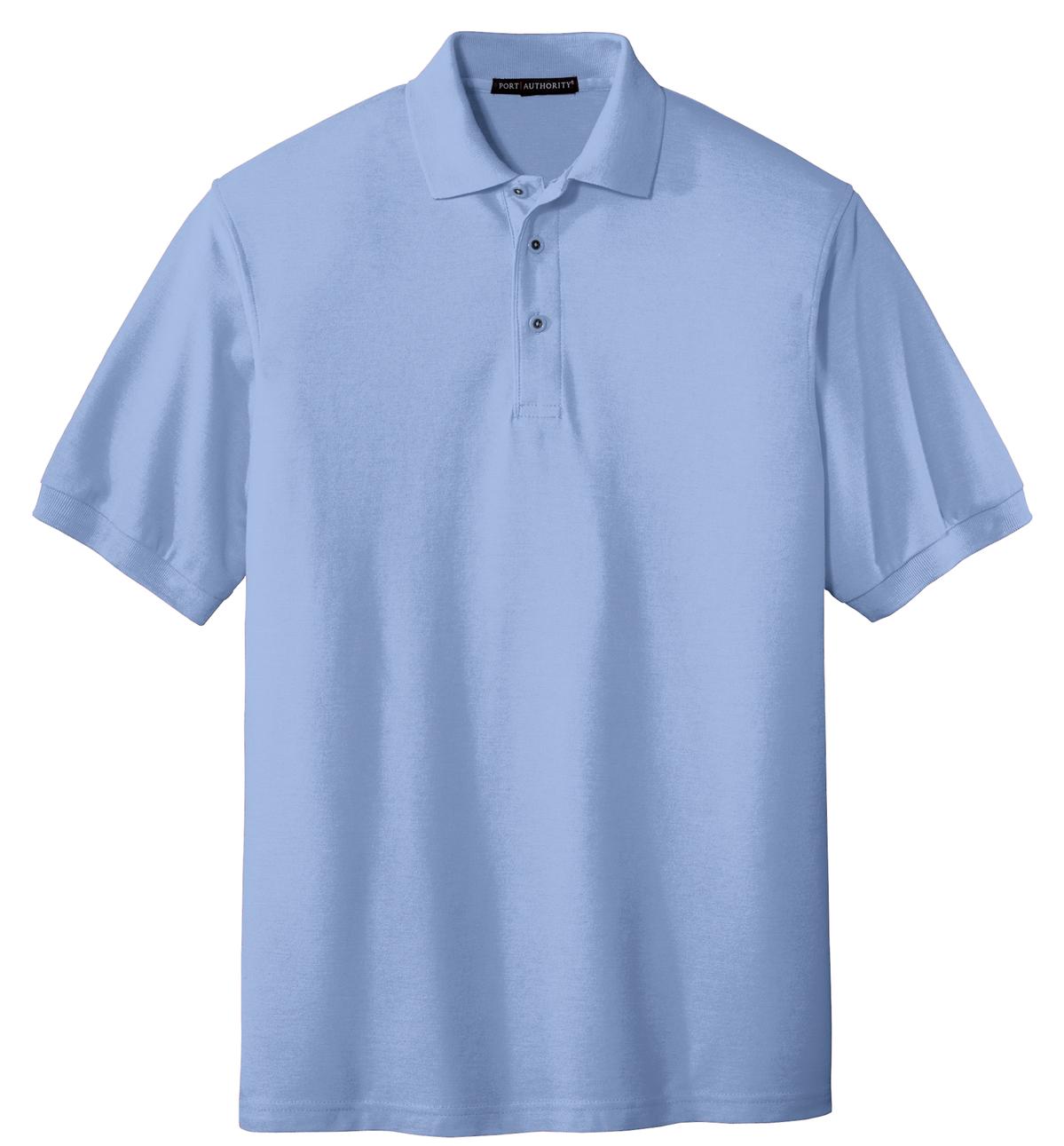 Unisex Silk Touch Polo - Light Blue