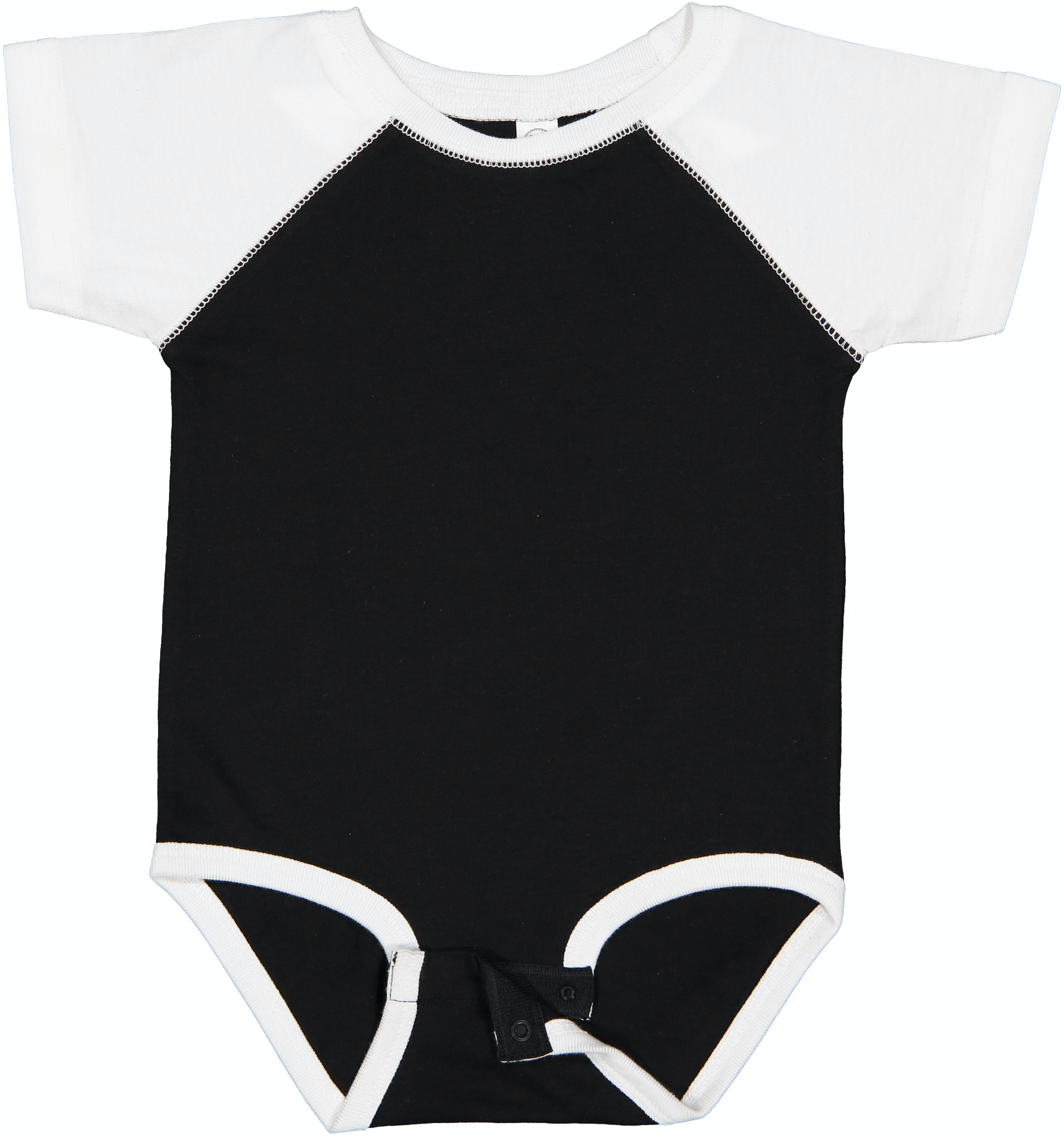 Infant Baseball Bodysuit - Black / White