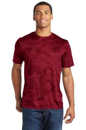 Unisex CamoHex Tee - Deep Red