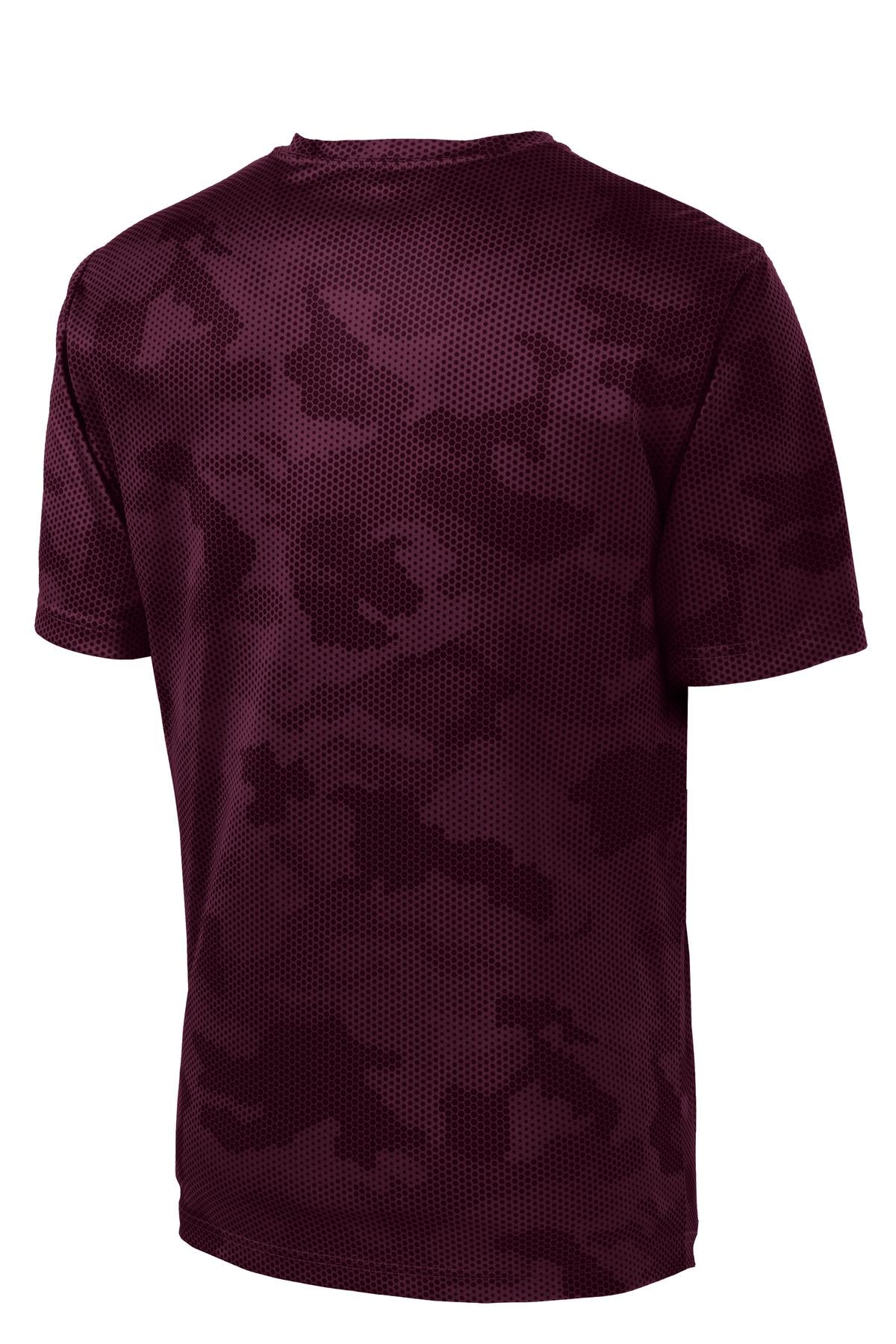 Unisex CamoHex Tee - Maroon