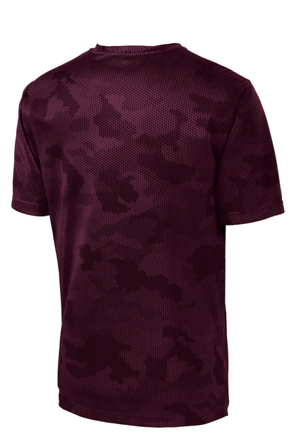 Unisex CamoHex Tee - Maroon
