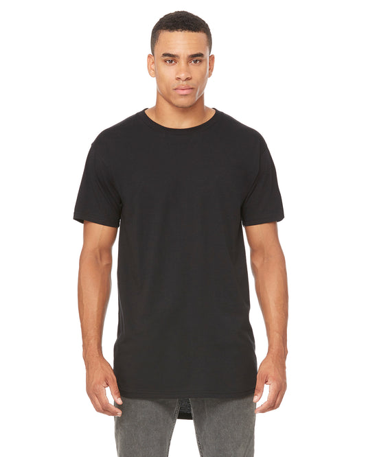 Men's Long Body Urban T-Shirt - Black