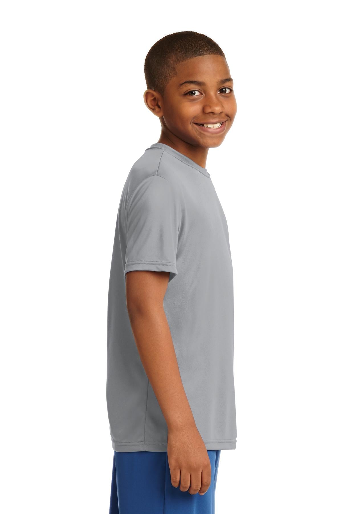 Youth PosiCharge Competitor Tee - Silver