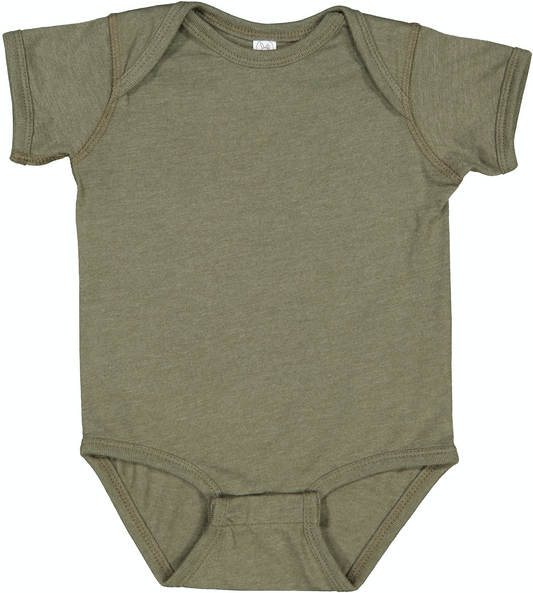Infant Fine Jersey Bodysuit - Vintage Military Green