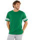 LAT 6937 - Men's Football T-Shirt - Vintage Green / Bd White