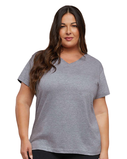 Women's Premium Jersey V-Neck T-Shirt - Heather