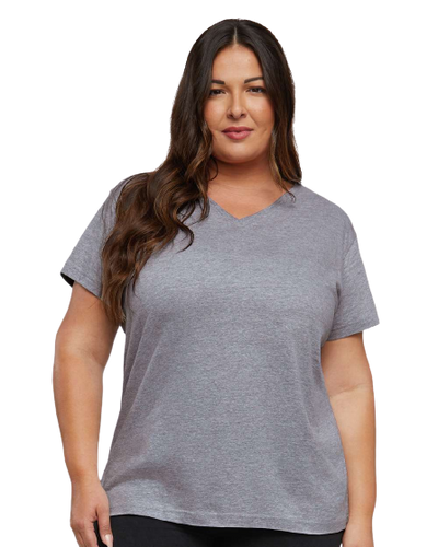 Women's Premium Jersey V-Neck T-Shirt - Heather